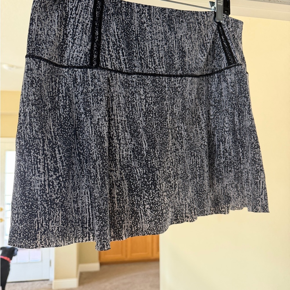 lululemon athletica Black and White Printed Athletic Skirt